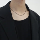 men's ネックレスビーディドチェーン_CLEF フィンガーボードネックレス