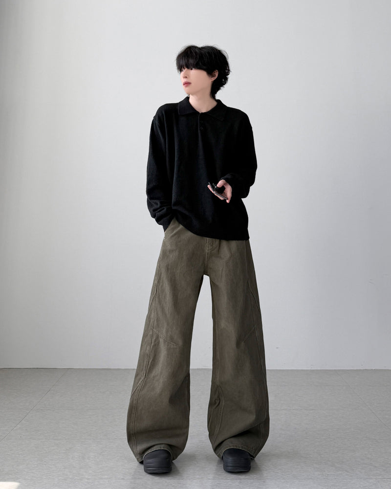 Yuria Wool Collar Knit