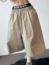 Miti Hip Patch Balloon Cotton Bermuda Shorts 3color