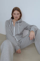 EARTHYUSE TWO-WAY TRACK PANTS - GRAY