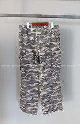Light Camo Military Cargo Wide Pants
