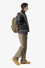 [SHINSEGAE X TBD] VARCITY BOMBER JACKET ALL BLACK