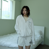 KIRIGIRL フーディージップアップ _WHITE