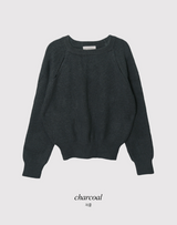 JF Slit Round Rib Loose Knit (5color)