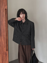 Lemad herringbone wool jacket
