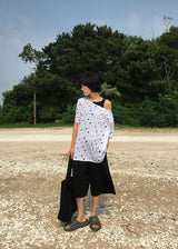 EYELET LINE BERMUDA PANTS