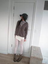 heavy knit hoodie
