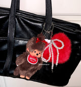 heart fur keyring