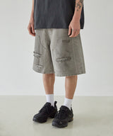 Double Knee Bermuda Pants (Dirty Grey)