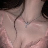 [fromis_9 Baek Jiheon Necklace/Anti-tarnish] Moonlight Teardrops Collarbone Necklace