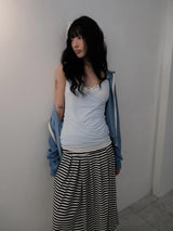 stripe pleats sk