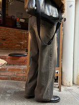 Teen beige wide jeans