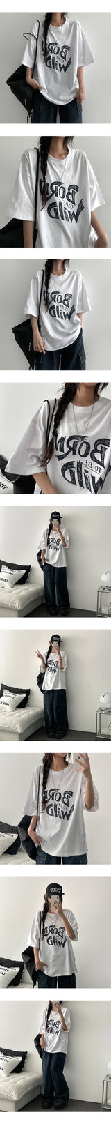 Two-bee short-sleeved T-shirt