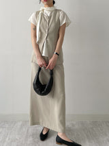 Momento Linen Long Skirt