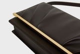 GATHERED BAG DARK BROWN