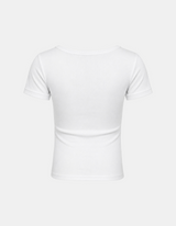 Tess Graphic Shirring Tee