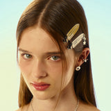 NO.512 [SILVER] SURFBOARD STAR HAIR PIN 2SET