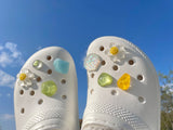 [Made shoes parts set]smile daisy flower(8pcs)