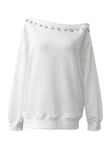 city eyelet off-shoulder mtm (fleece-lined / 4color)