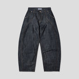Verity Two-Tuck Curved Denim Pants