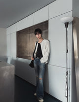 Cora Damage Bootcut Denim Pants