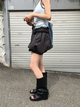 shoeshoe layered pumpkin shorts