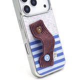 SUN CASE BUTTON PATCH BURGUNDY