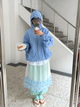 frill oganza skirt