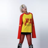 SEXXDEVIL "DESIRE" スターワッフルジョスティングTシャツ