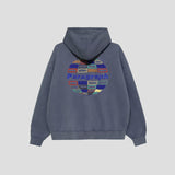 BOUCLE STITCH ZIP HOODIE