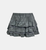 Lumiel Lace Frill Mini Skirt