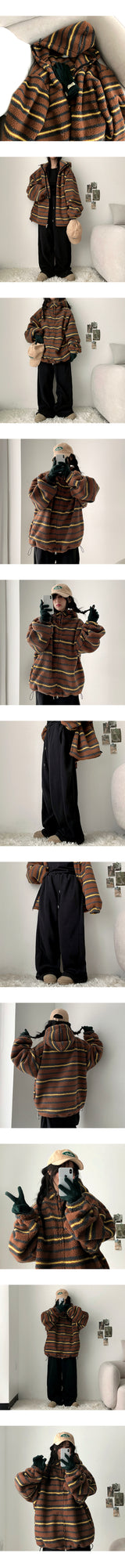 Chelsea string banding fleece wide pants