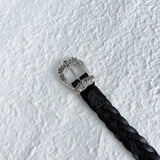 Vintage Silver Braided Belt