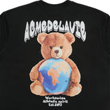 24FW WORLD WIDE GLOBE BEAR ARTWORK SHORT SLEEVE T-SHIRT (OVERSEAS EXCLUSIVE) BLACK