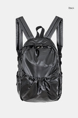 Casual metal glossy backpack
