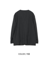 ノーカラーストリッピードジャケット2カラー