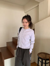 Amk Punching Snap Round Cardigan
