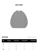 [Unisex] リザーブケーブルオーバーフィットニット [チャコール]