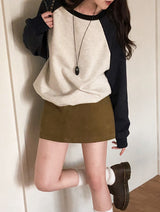 Casual Mood Raglan Sweat Shirt (3color)