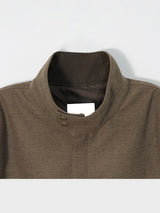 ASCLO Drop Shoulder High Neck Blouson (2color)