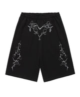 W STEM SWEAT SHORTS BLACK(CV2FMFPA00A)