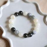Bubble Tea Crystal Stone Bracelet handmade