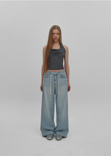 [MADE] Lemaire Lyocell Wide Denim Pants