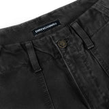 DirtyCoins Casual Baggy Cargo Pants Black Wash