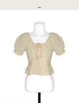 [ daily + guest look ] rom frill & off cotton bl