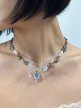 COSMIC GLOW : Necklace ( clear marine )