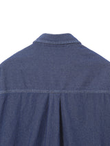 Deep ocean denim set up shirt 2C
