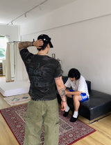 No.1811 S lettering camo half T