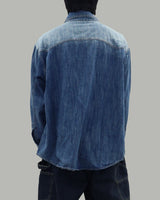 Vintage Western Shirt (Blue)