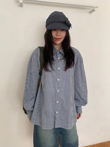 Yanpo Over Check Shirt